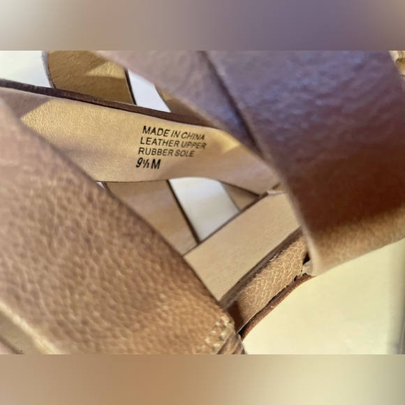 Michael Kors Strappy Gladiator Brown Leather Sandals Women Size 9.5 - Picture 7 of 7